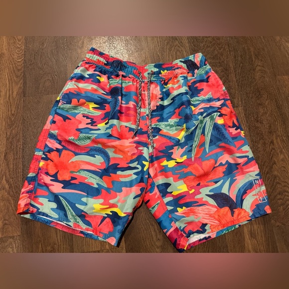 Neff Thunder Tropic Hot Tub Boardshorts Multicolored Floral Camo Size Large - Picture 2 of 10